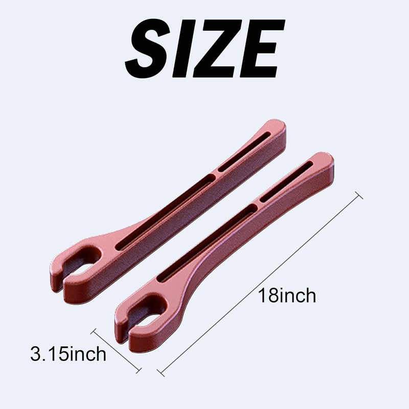 LevChall 2PCS Car Seat Gap Filler，Gap Stopper Fill Gap Between Seat and Console，Built-in Recessed Storage Organizer，Universal for Most Cars Trucks SUVs to Stop Things from Dropping（Red） - Image 2
